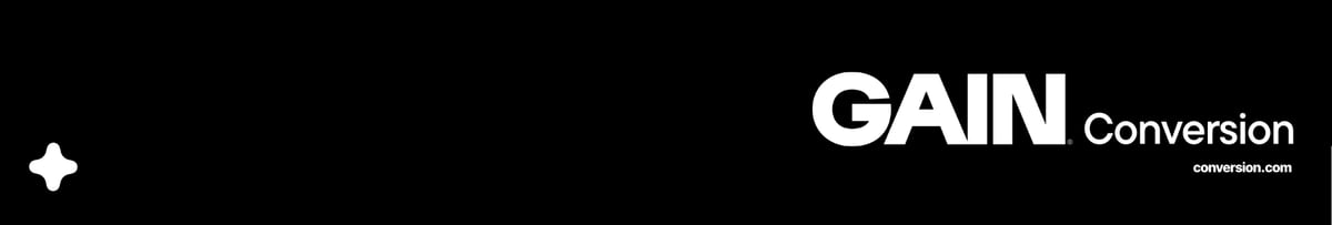 GAIN conversion footer